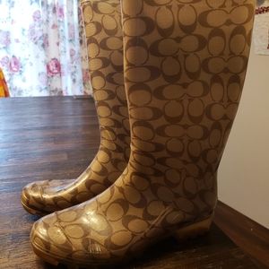 Coach rain boots